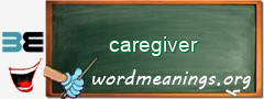 WordMeaning blackboard for caregiver